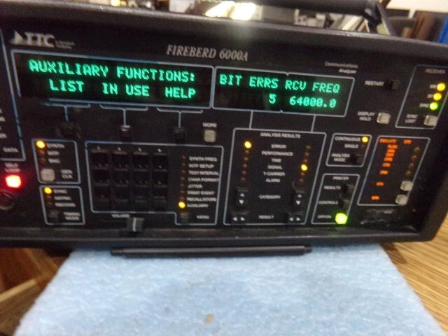 TTC Fireberd 6000A Communications Analyzer w/ Options 6010, 5004 & 2.048M I/F. TTC Fireberd 6000A Communications Analyzer w/ Options 6010, 5004 & 2.048M I/F.
