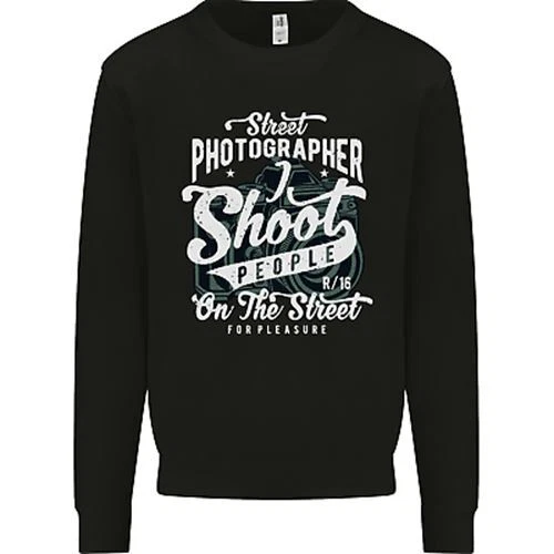 Street Photographer Photography Funny Kids Sweatshirt Jumper