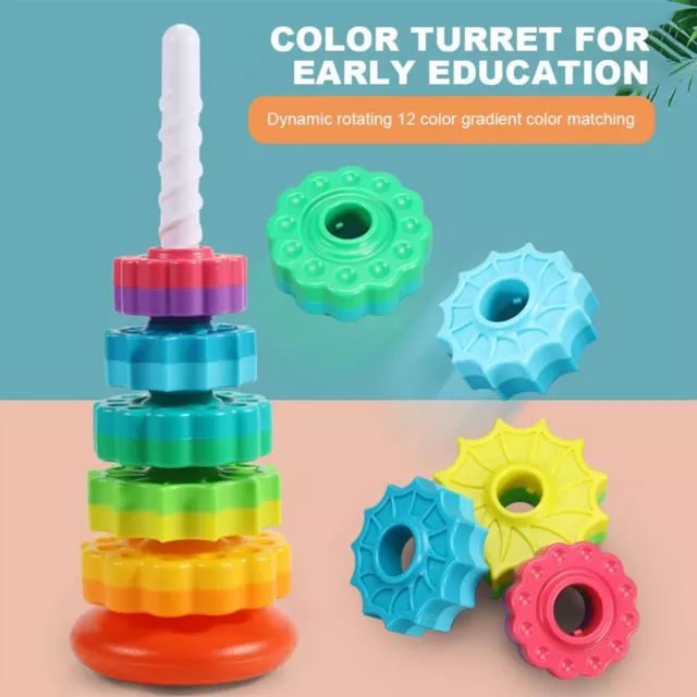 Montessori Stacking Toy Spinning Stacking Toy Spiral Toys
