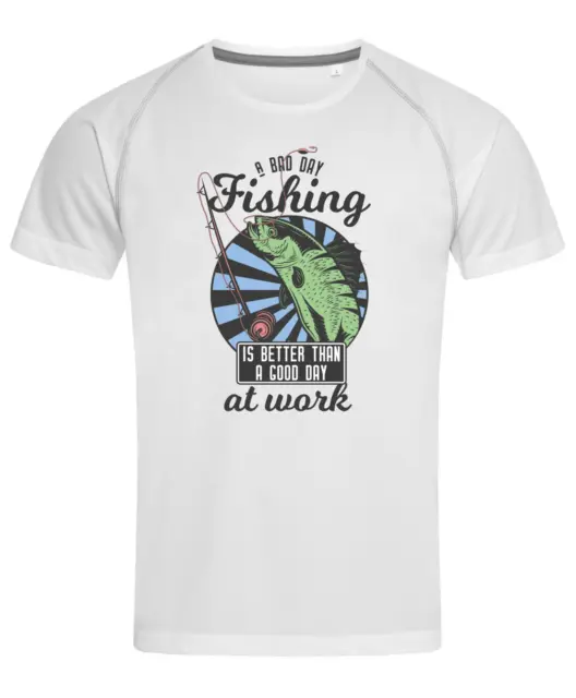 T-shirt pescatore pescatore pescatore regalo stampata fortunata pesca uomo unisex luccio
