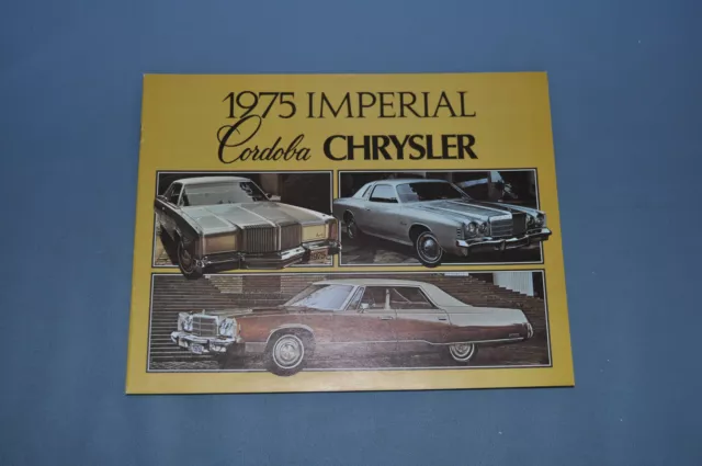 1975 Chrysler Full Line Sales Brochure Cordoba Imperial Wagon Canadian NOS