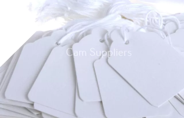 100Pcs Paper Tags with String Attached Price Display Tags for Wedding  Retail 