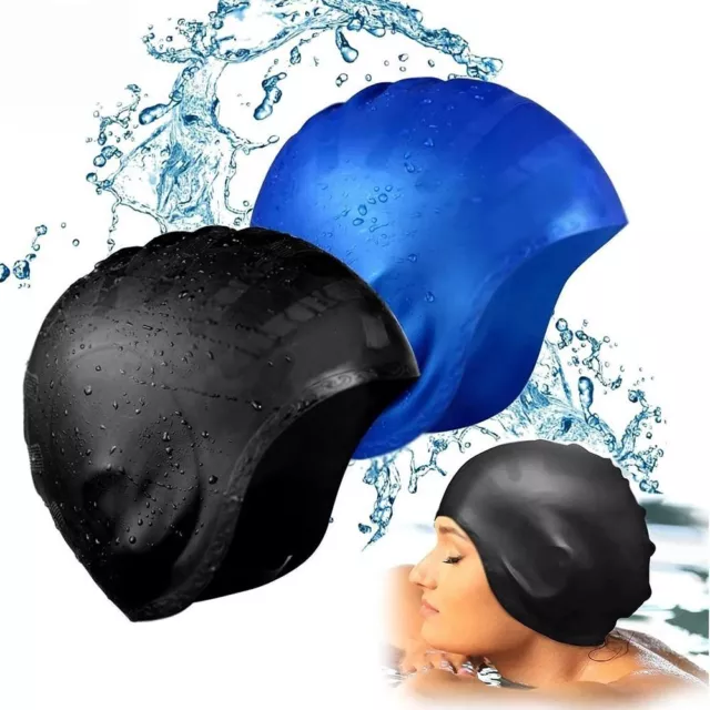 1Pcs Waterproof Diving Bathing Hats Swim Cap  For Long Short Hair