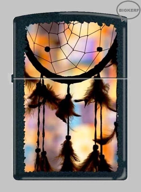 Colorful Dream Catcher Zippo Windproof Lighter / Black Matte New In Box Made Usa