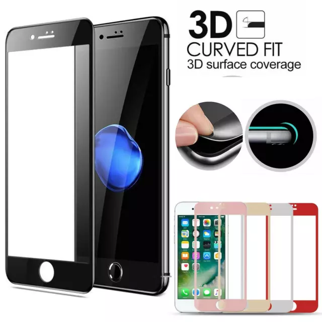 3D Full Cover Tempered Glass Screen Protector film for iPhone 6 6S 7 8 7 8 PLUS