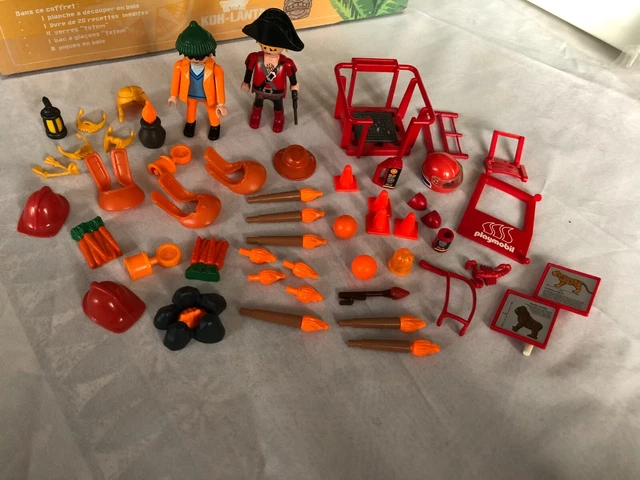 PLAYMOBIL LOT PERSONNAGES ACCESSOIRES NACELLE ORNEMENT CHATEAU vintage+récents