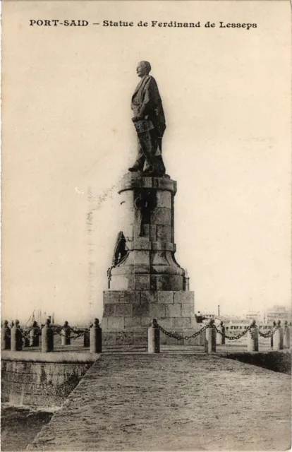 CPA AK PORT-SAID Statue de Ferdinand de Lesseps EGYPT (1324643)