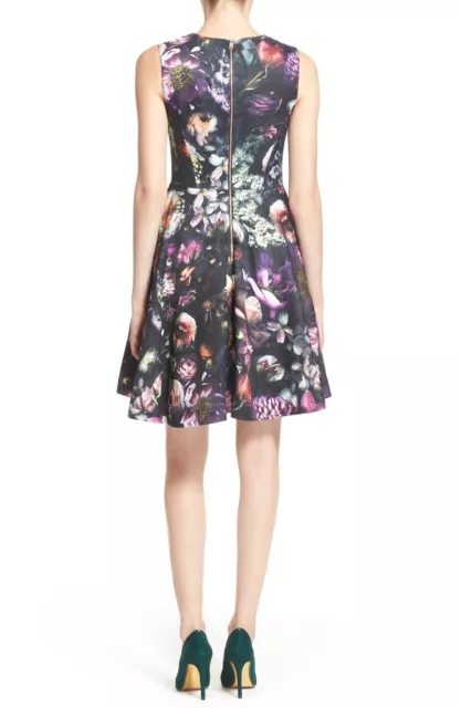 ROBE NEUVE TED BAKER LONDRES Inesia imprimé floral coupe et éclatant taille 0 (2) 299 $ 2