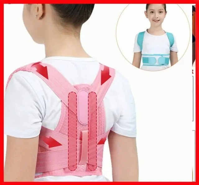 Cinturón de soporte de espalda Corrector de postura ajustable para niños niñas