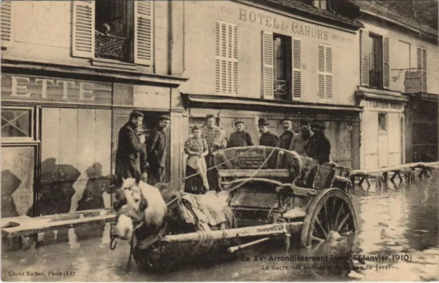 CPA Inondations 1910 PARIS 15e arr. Rue de Javel (996025)