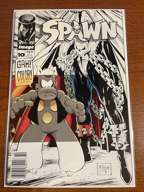 SPAWN #10 Newsstand Edition 1993 Image Comics Todd McFarlane Cerebus VF/NM