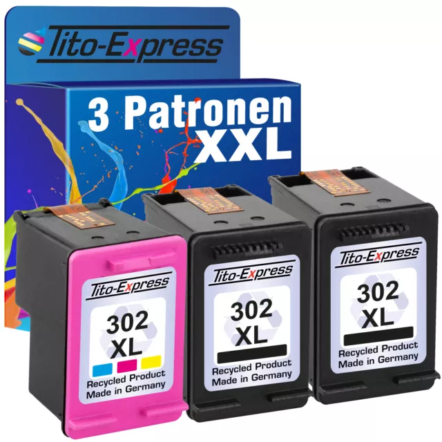 Druckerpatronen für HP 302 XL OfficeJet 1110 3830 3831 3832 3833 3834 3835 4650