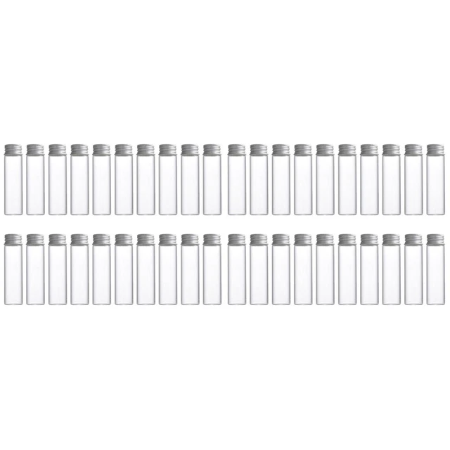 40 Pcs Aluminium Deckel Flaschen Glas Reisen Kleine Fläschchen