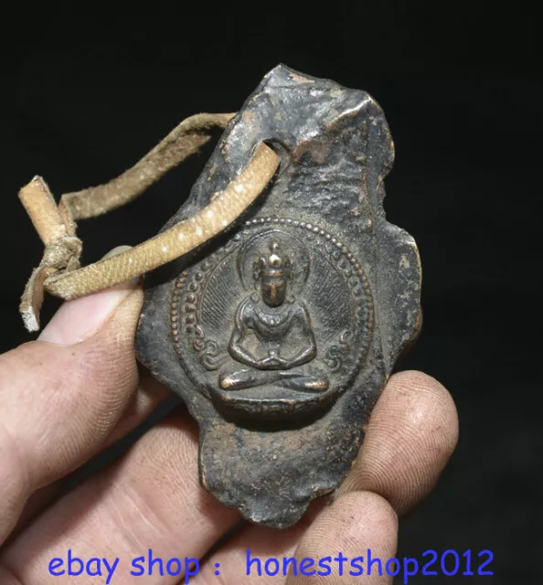 3,2 "tibetische Bronze-Buddhismus-Amitayus-Langlebigkeits-Gott-Göttin-Skulptur