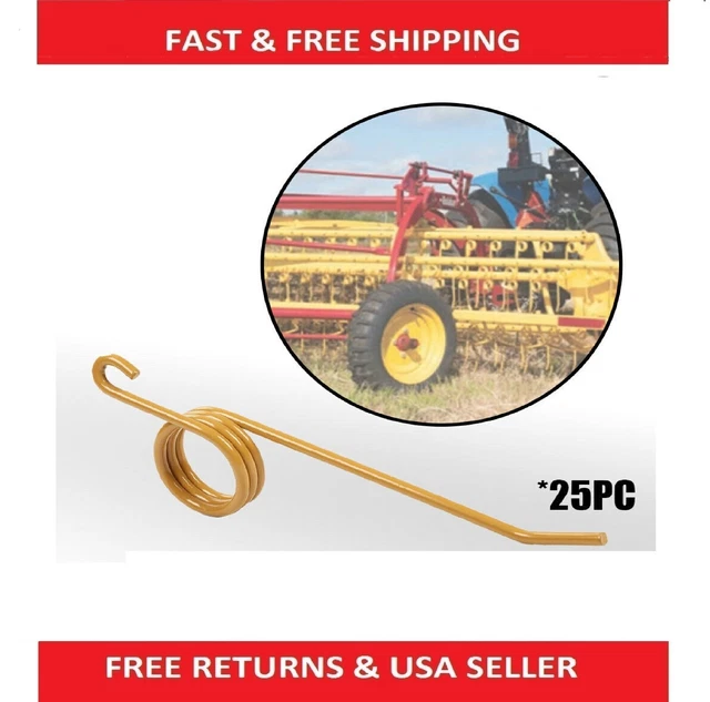 Gold Replacement Rake Teeth For New Holland 55 56 256 258 259 260 Tines 25 Pack