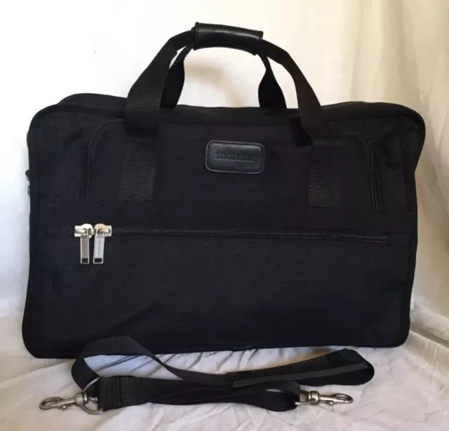 LARGE MONSAC BLACK Travel Overnight Tote Cross Body Shoulder Bag