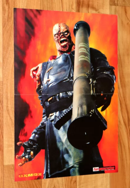 1999 Resident Evil 3 Nemesis Jill Valentine Rare Poster 55x40cm PS1 GameCube