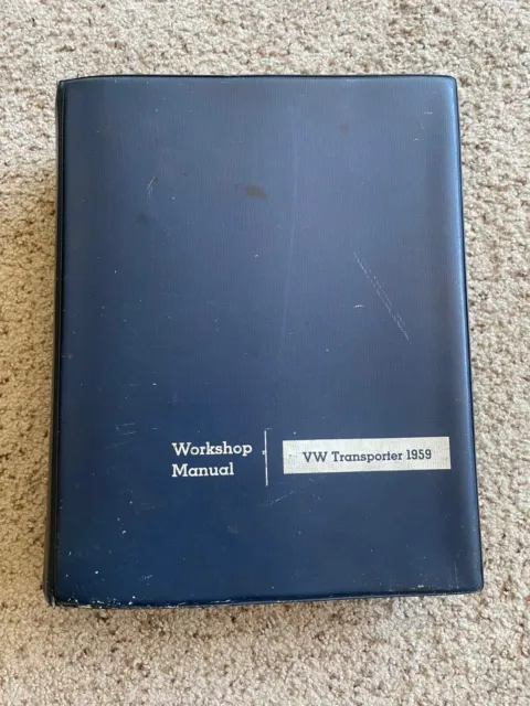 1959 VW Transporter original factory Workshop manual.