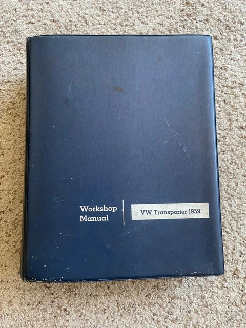 1959 VW Transporter original factory Workshop manual.