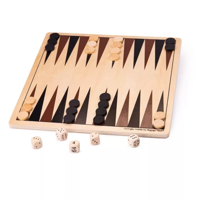 Bigjigs Toys, Backgammon Set, Wooden Toys, Back Gammon, Backgammon Board, Tradit 2