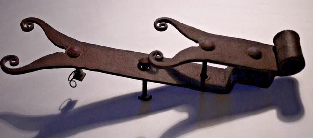 Wonderful Large French 18th-19th Century Antique Wrought Iron Shutter Hinge 2