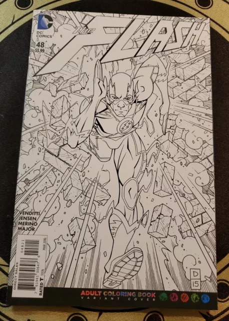 Flash (Vol 4) #48 NM Adult Coloring Book Variant New 52 DC Comics J&R