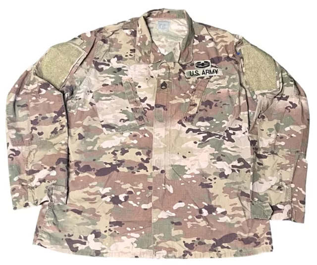 Us Army Issue Combat Uniform Tops Ocp Scorpion Camo Bdu Shirt Rip-Stop Coat Xl