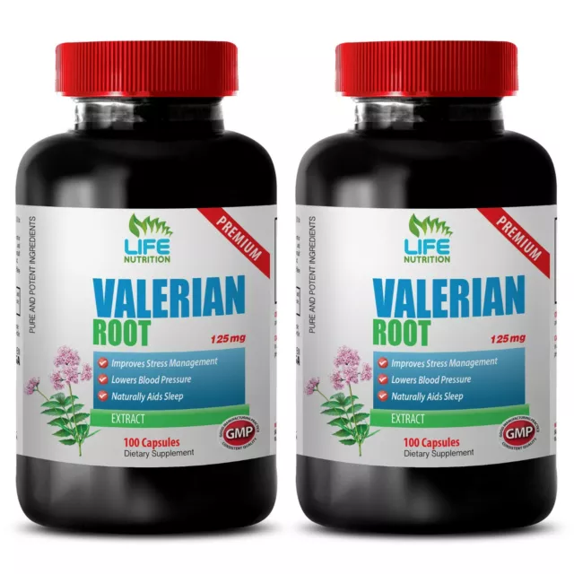 Valerian Root Capsules - Valerian Root Extract 4:1 125mg - Relaxation Pills 2B