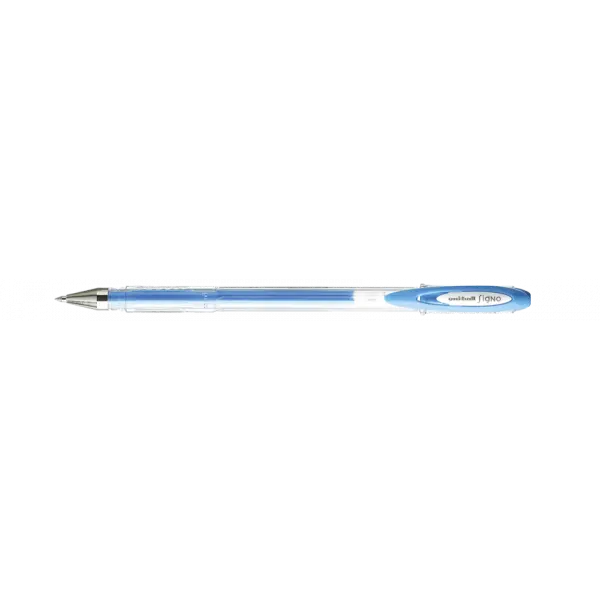 Stylo encre gel bleu pastel pointe moyenne 0,7mm UniBall Signo