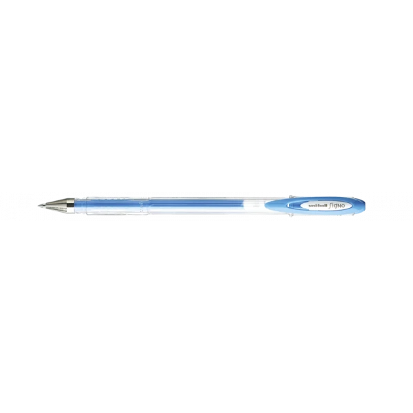 Stylo encre gel bleu pastel pointe moyenne 0,7mm UniBall Signo