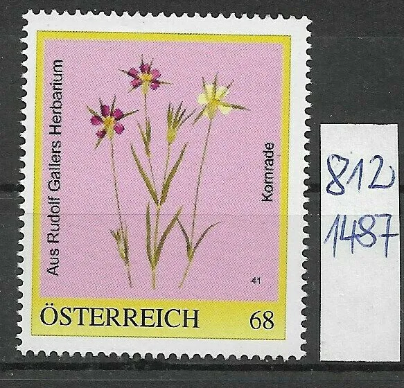 Österreich PM personalisierte Marke Rudolf GALLERS Herbarium Nr 41   8121487 **