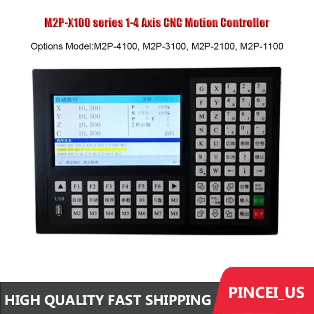Micrcode Axis M2P-X100 SERIES 1-4 Axis Professional CNC Motion Controller G-Code ...