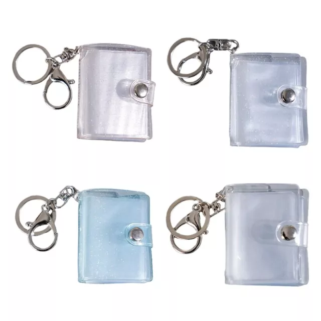 Small Photo Album Keyring 16 Pockets 2 Inch ID Pictures Card