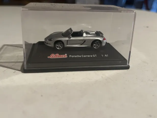 Schuco 1/87 Porsche Carrera Gt Silver Voiture Miniature