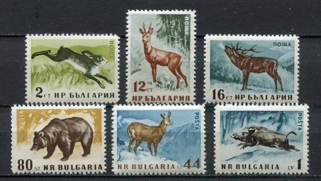 33432) BULGARIA 1958 MNH** Animals 6v Scott #1004/09