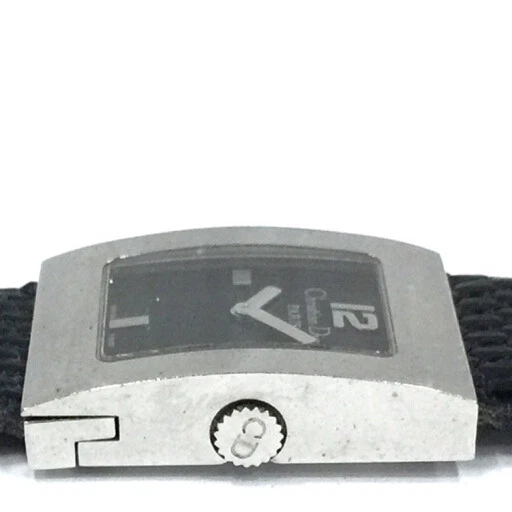 Christian Dior Womens Square Face Quartz Watch Black Dial From JPN 002 5861165 3