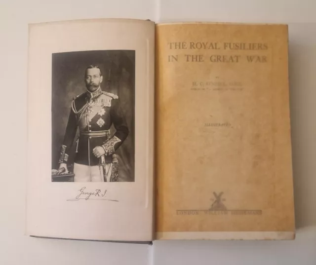 The Royal Fusiliers In The Great War, 1922, Illustrated, WW1, History, Military