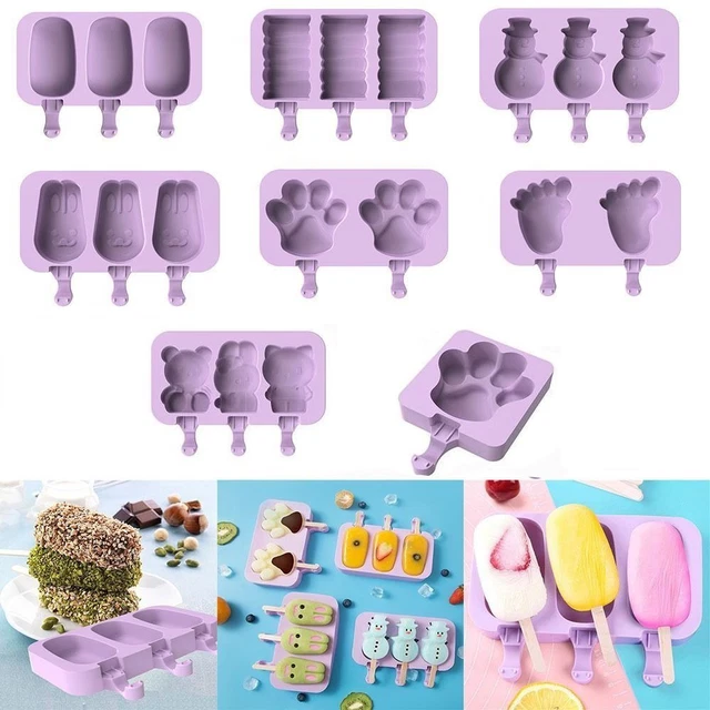 Forma de pestaña para pasteles forma de cubo bandeja molde de hielo forma de silicona para alimentos