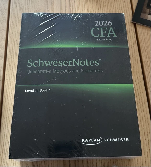 KAPLAN SCHWESER CFA Level II study notes, 2026 edition, 5 books £104.68 ...
