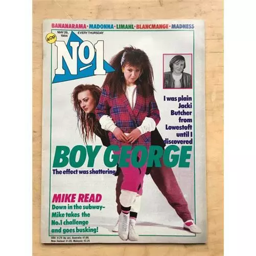 Culture Club No.1 Magazine May 26 1984 Boy George Cover With More Inside Uk