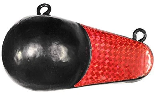 Coated Downrigger Oval Canon Ball Weight with Fin Choose Weight (04...