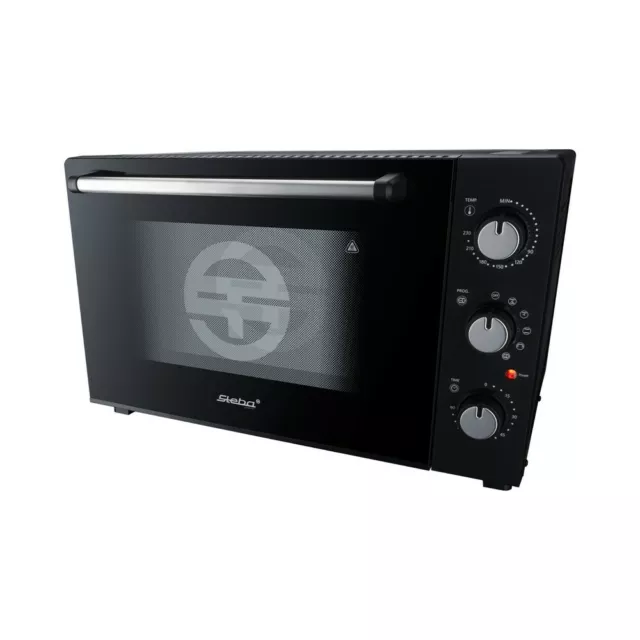 Steba KB M60 Mini-Backofen Umluft 2000 W 60 L Timer Drehspieß Krümelblech