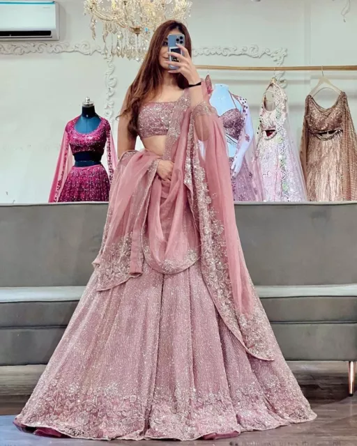 Pakistani Wear Bollywood New Designer Lehenga Choli Lehnga Indian Wedding Party