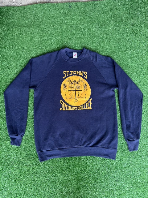 Vintage Jerzees St. Johns Seminary College XL (46) Navy Sweater
