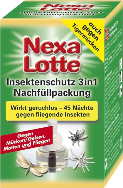 Nexa Lotte 2 x Insekten-Stecker 3in1 Nachfüllpackung