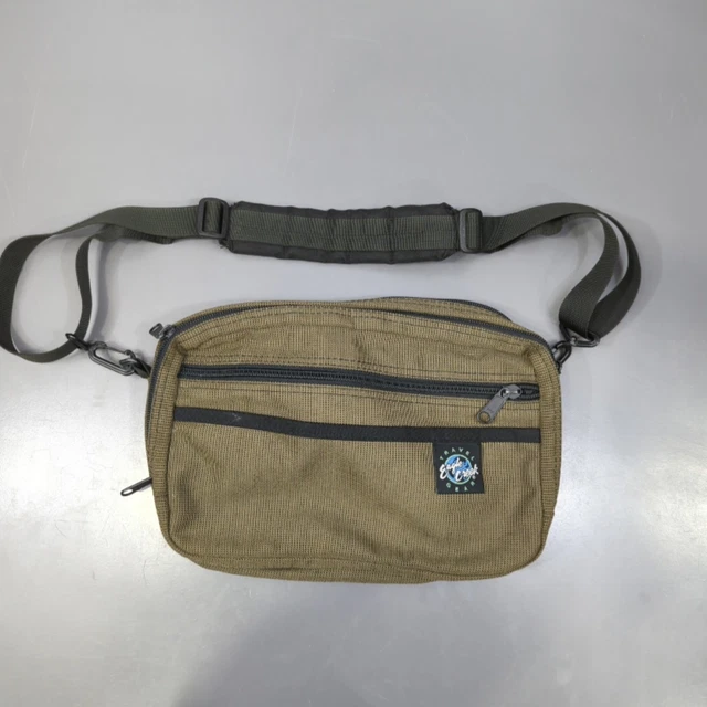 Eagle Creek Crossbody Bag Nylon Convertible Fanny Waist Pack Travel Purse Brown