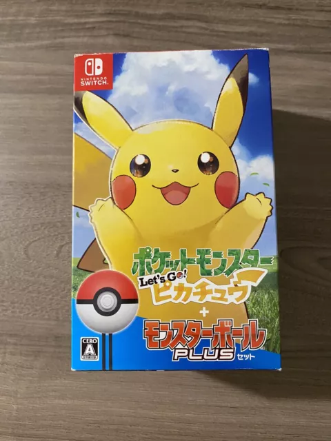 Nintendo Switch Pokemon Let's Go Pikachu + Pokeball plus REGION FREE LINGUA ITA
