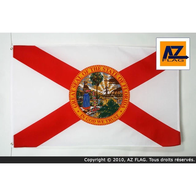 Grand Drapeau Blanc Unis 150x90cm - AZ FLAG, Polyester Résistant