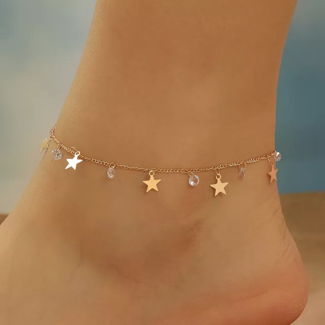 Sandalo Summer Little Star Beach fatto a mano cavigliera piedi nudi caviglia gioielli regali