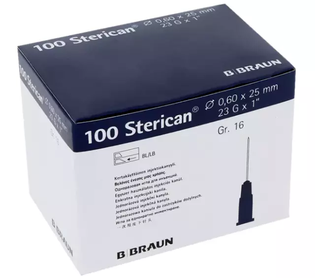 B.Braun Sterican Injektionskanülen Einwegkanülen Steril Kanülen 100 Stk.